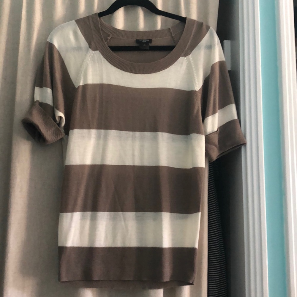Ann Taylor Striped Top, Petite Medium